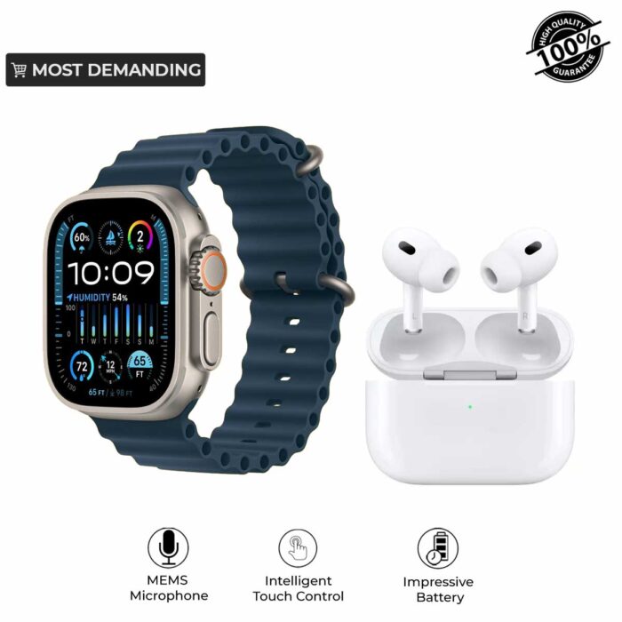 I30 Pro Max Watch With Airpods | 4scart.pk