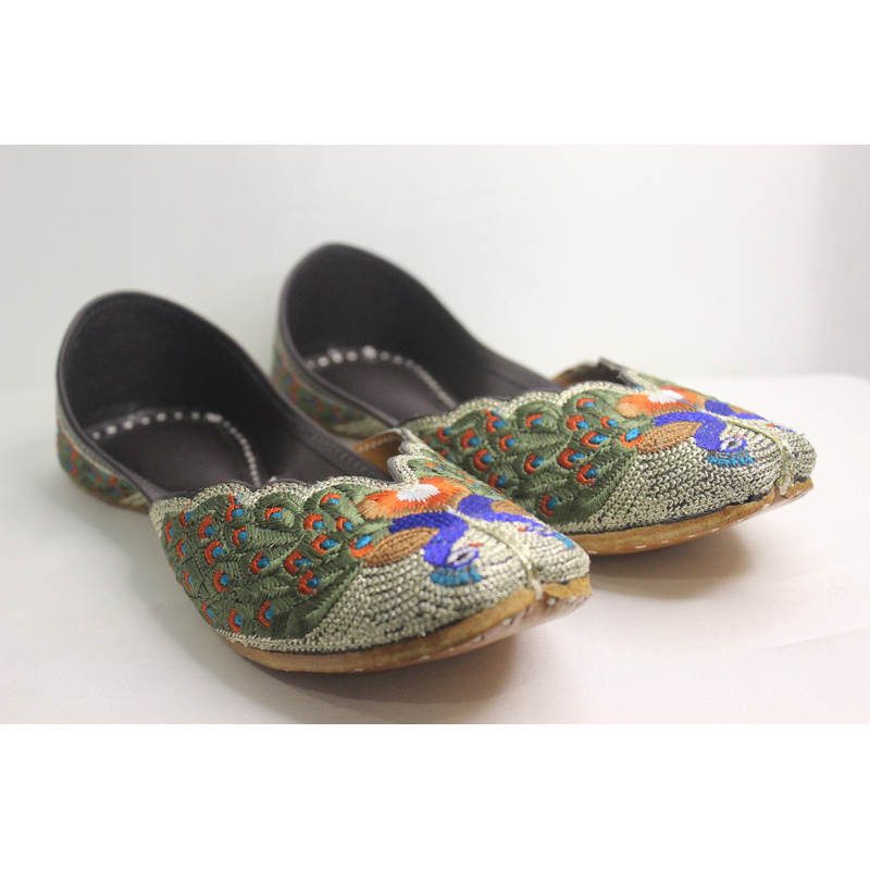 Morni Heritage Peacock Punjabi Jutti